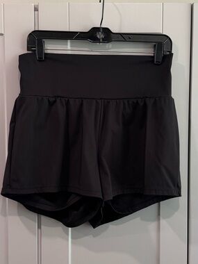 HALARA Black High-Rise Athletic Style Shorts